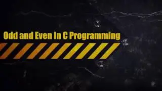 Odd and Even In C programming