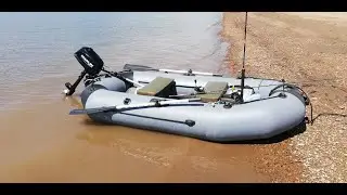 Мотор MARLIN 2л.с. + Лодка УФА 260 проба на воде