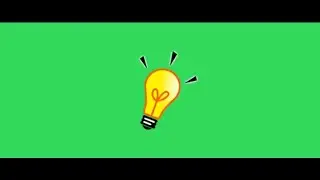 Idea bulb 💡 green screen / idea green screen / no copyright