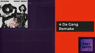 Roddy Ricch and 42 Dugg -- 4 Da Gang Instrumental Remake FL Studio Tutorial (FLP in Description)
