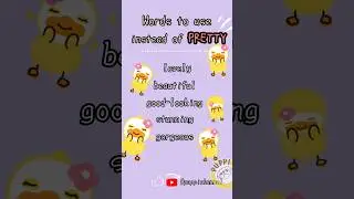 Words to use instead of PRETTY|
