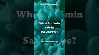 What is admin role in Salesforce? | Salesforce | eLearning solutions