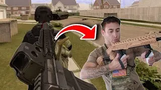 Realistic Military VR Gun