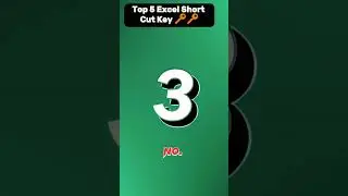 Top 5 Excel Short Cut Key#excel #shortcut #key