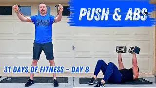 Push & Abs Workout - Chest, Triceps, Shoulders, & Abs