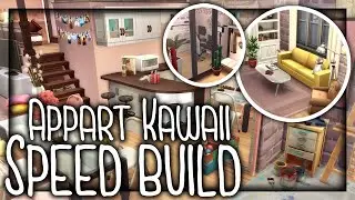 ☾ Appartement Kawaii speed build (No CC) - Sims 4 ☽