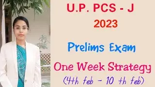 U.P. PCS- J Prelims Exam #7DaysStrategy || Must Follow ||#uppcsj#upjudiciary#universallaws #Shaifali