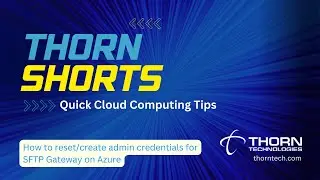 How to reset/create admin credentials for SFTP Gateway on Azure