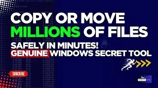 Move or Copy MILLIONS of Files Safely in Minutes! Genuine Windows Secret Tool (Tutorial + Pro Tips)
