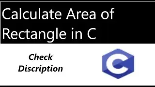 Calculate area and circumference of rectangle in c | area of rectangle | programming language