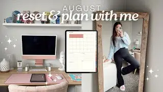 monthly reset & plan with me | August 2024 ☀️✨ - next Disney trip, digital planning on iPad