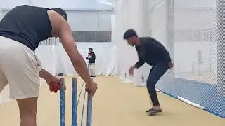 Sammy - Indoor Cricket 🏏 in England Net 🥅 Practice