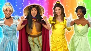 TIK TOK DANCE CHALLENGE TUTORIAL – Raya, Tiana, Belle and Cinderella. Totally TV.