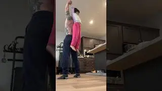 Dad training at home be like 
