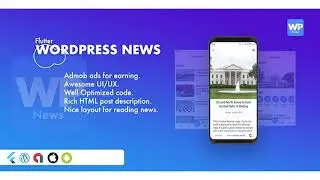 Flutter Blog and News app for WordPress Site with AdMob and Firebase Push Notification | Codecanyon