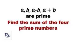 Find Sum of Four Prime Numbers | AMC | Olympiad Math