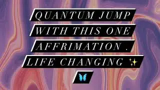 Life Changing Affrimation , So Powerful 🙏🧿