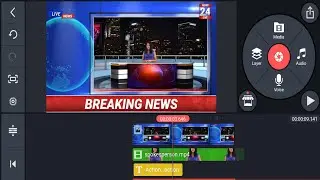 How To Make Professional News Videos In Mobile !! how to make videos like news channel in kinemaster