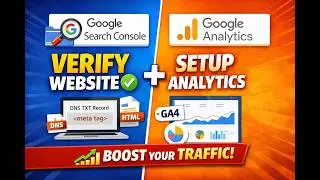 How to verify Google Search Console & How to integrate Website on Google analytics.