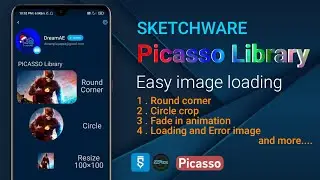 Picasso Library in Sketchware | Round image corner from URL | Picasso Library Mod V4 | All Codes