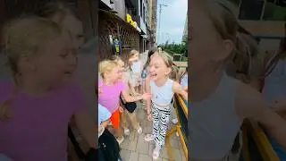 Little girls revealed the secret of the panda in red panties: morning magic on a birthday! 