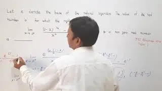 Problem of Limits asked in JEE Advanced 2020 Paper 1 (Hindi)