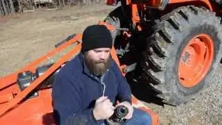 Using a rear PTO on a tractor