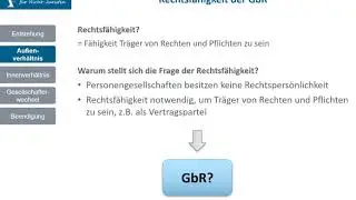 GbR 2 - Rechtsfähigkeit der GbR