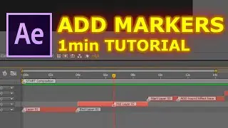 Add MARKERS in After Effect / 1 min quick tutorial