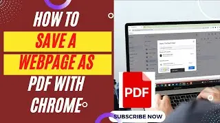 How to Save Webpage as Pdf With Chrome | How to save an entire webpage as a PDF?