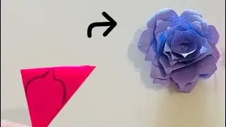Kağıttan Renkli Güller Yapımı 🌹🌷💮🏵️🌹/Simple Hand Crafts