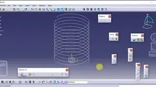 CAD CATIA V5 Spring Command  by using helix