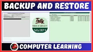 Tally Ka Backup Kaise Lete Hain | Backup and Restore Process in Tally ERP 9