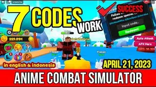 ALL CODES WORK Anime Combat Simulator ROBLOX APRIL 21, 2023