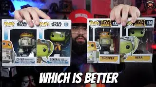Funko Pop Face-Off: Rebels or Ahsoka? Chopper and Hera Review