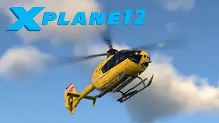 X Plane 12 EC 135 Landing