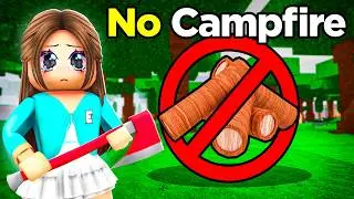 I Survived WITH NO CAMPFIRE In 99 Nights In The Forest! (Roblox)