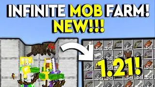 BEST INFINITE MOB FARM 1.21 Minecraft Bedrock - MCPE/Xbox/PS4/Nintendo Switch/Windows 10