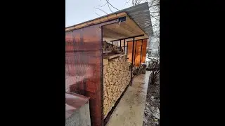 Дровянник для дачи365 своими руками