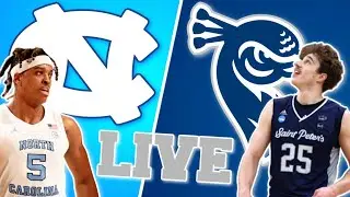 North Carolina Tar Heels vs Saint Peter's Peacocks Basketball Live Play by Play Reaction & Party