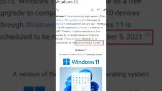 Windows 11 officially launch date announced.