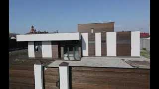 Каркасный дом с плоской кровлей. Объект #skprof_Улитка