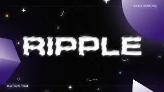 Ripple Effect in Apple Motion