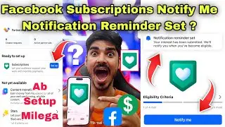Facebook Subscriptions Notification Reminder Set 🤑 Notify Me Facebook 😍 Facebook Subscription Setup