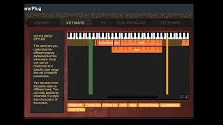 SwarPlug 4 VST Plugin: The Keymaps Panel
