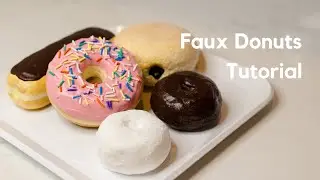 How to make faux donuts #fakefood #fauxfoods
