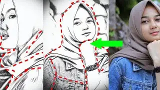 tutorial edit photo di android -  sketsa wajah tutorial 