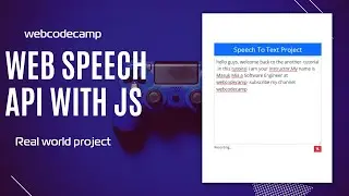 web speech api javascript  project