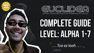 Euclidea Walkthrough - Alpha Level 1-7 Complete Guide -  Solution
