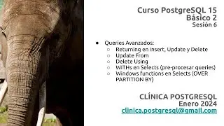 PostgreSQL 15 - Básico 2 - Sesión 6